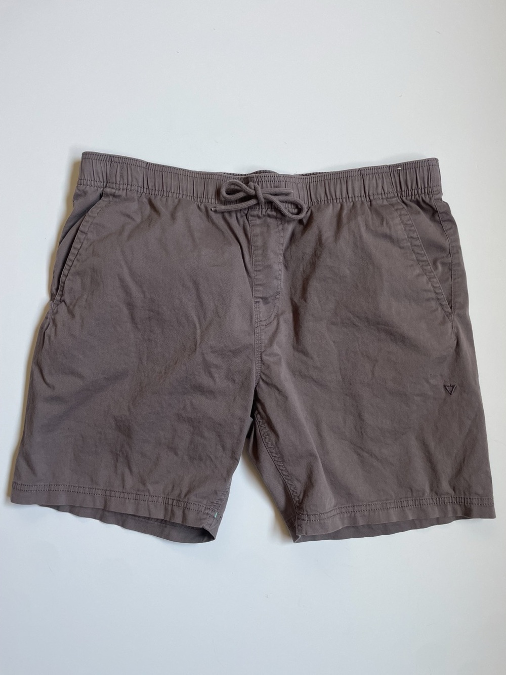 Men's Slate Gray VISSLA Drawstring Casual Cotton 7” Shorts